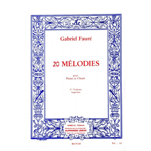20 Mélodies - Soprano - Vol. 1