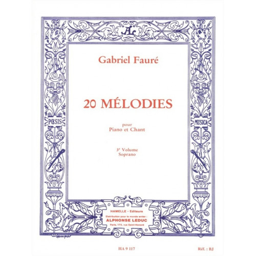 20 Mélodies - Soprano - Vol. 3
