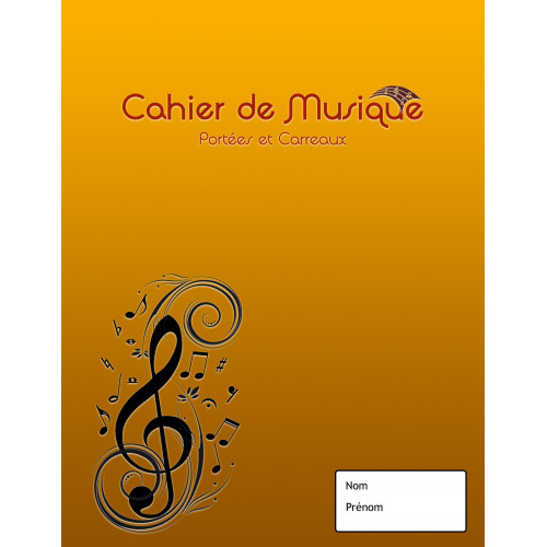 Cahier de musique Simple (48 pages) - L‘Enchanteur Musique