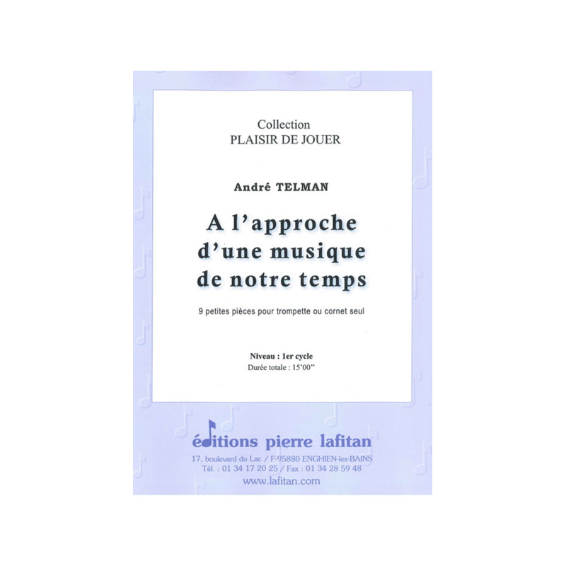 A L'Approche D'Une Musique de Notre Temps