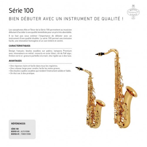 saxophone ténor BUFFET-CRAMPON Etude Série 100