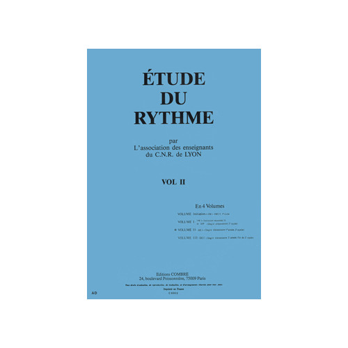 C.N.R. de Lyon - Etude du rythme Vol.2