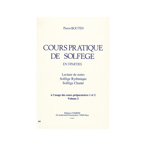 Cours pratique de solfège Vol.2