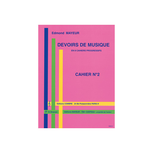 Devoirs de musique cahier 2