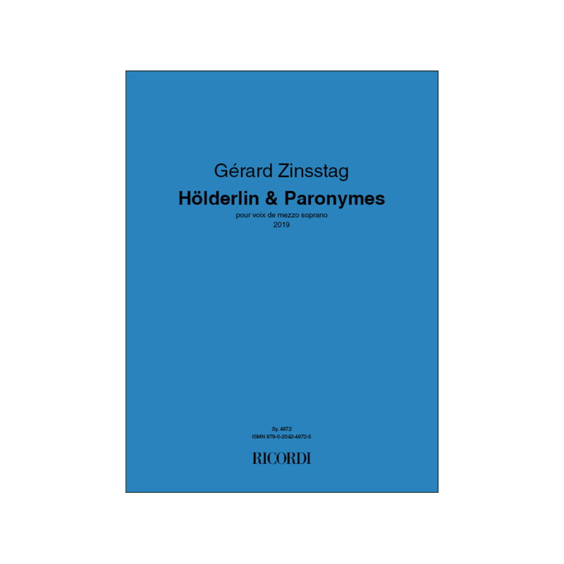 Hölderlin & Paronymes