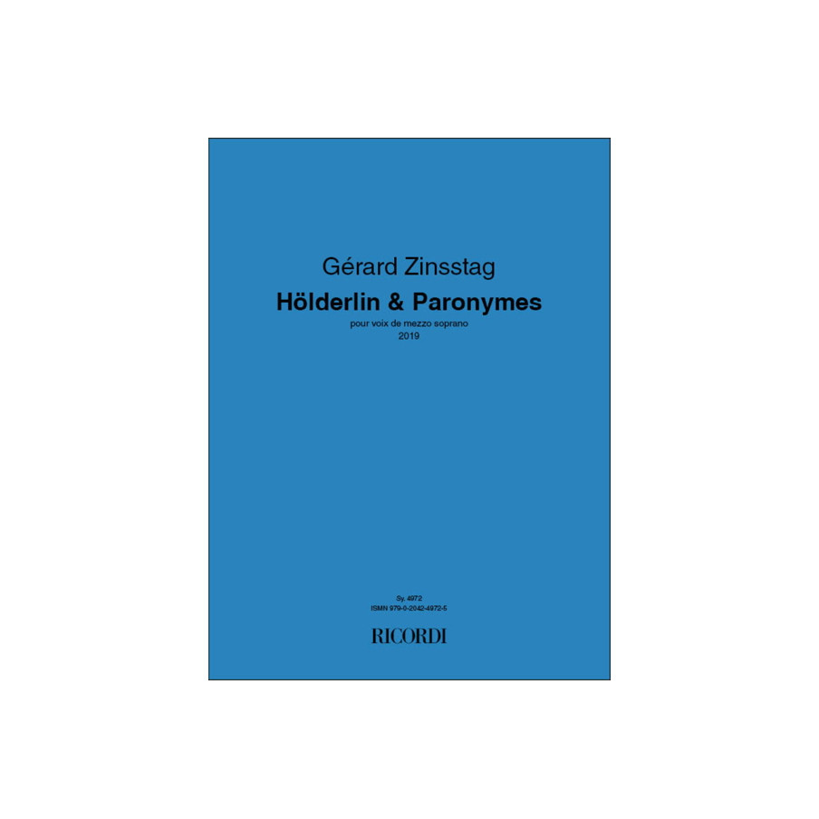 Hölderlin & Paronymes