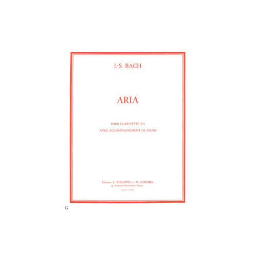 Aria extr. de la Suite en ré maj. (transcription)