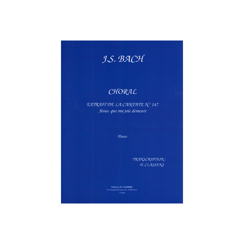 Choral Jésus que ma joie demeure extr. Cantate 147