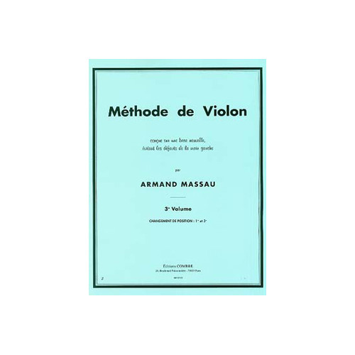 Méthode de violon Vol.3 (1e et 3e positions)