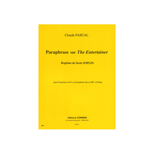 Paraphrase sur the Entertainer de S. Joplin