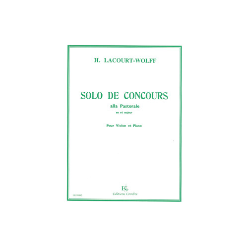 Solo de concours en ré maj. Alla pastorale