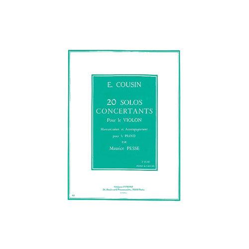 Solos concertants (20) série n°2 (11 à 20)