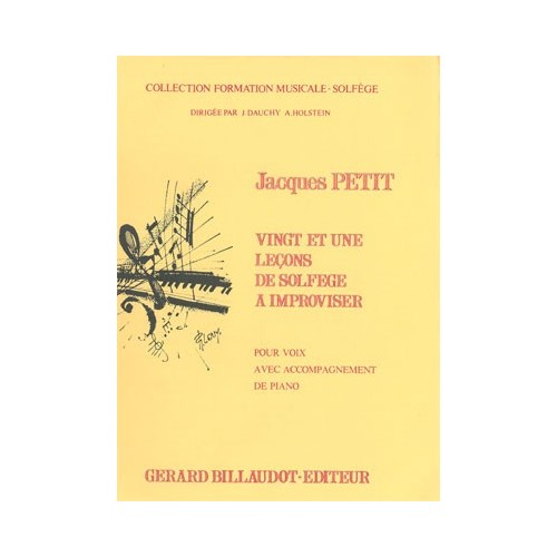 0000000292733GB3567 21 Lecons De Solfege A Improviser
