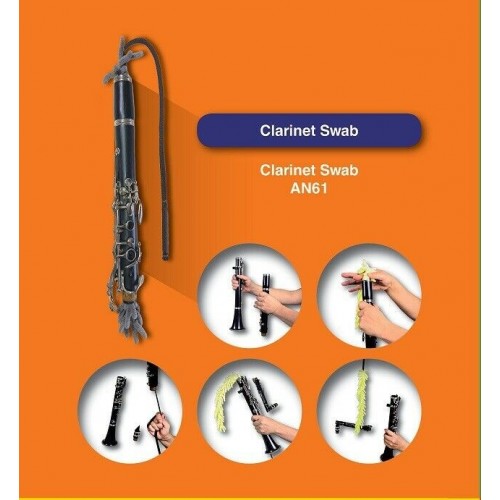 Ecouvillon microfibre ANFREE AN61-B clarinette Sib ou La