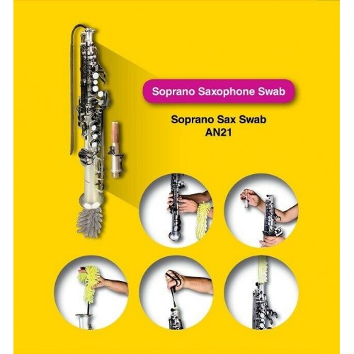 Ecouvillon microfibre ANFREE AN21-B saxophone soprano