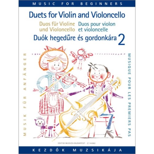 9790080140628EMBZ14062 Duets for Violin and Violoncello for Beginners 2
