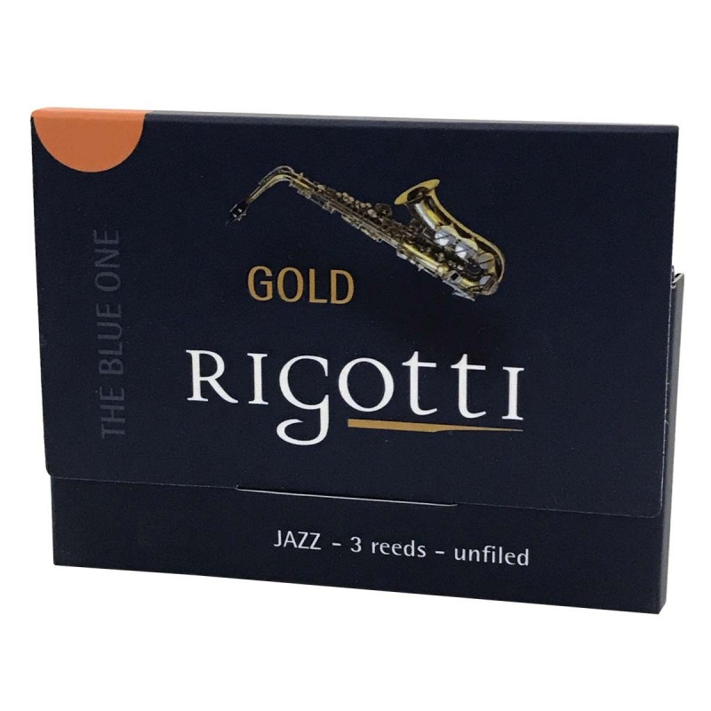 3 Anches saxophone alto RIGOTTI Gold coupe Jazz à l'Atelier des