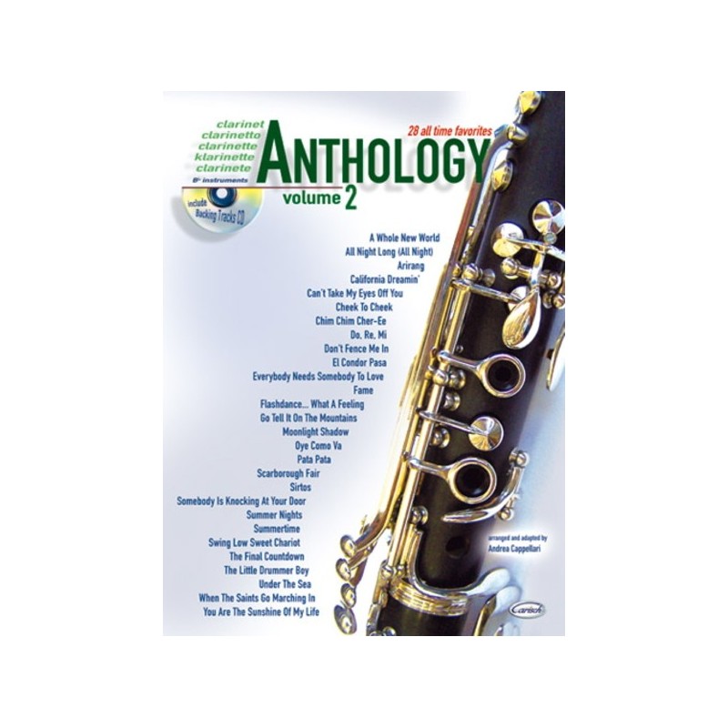 9788850711406CARML2675 Anthology Clarinet Vol. 2
