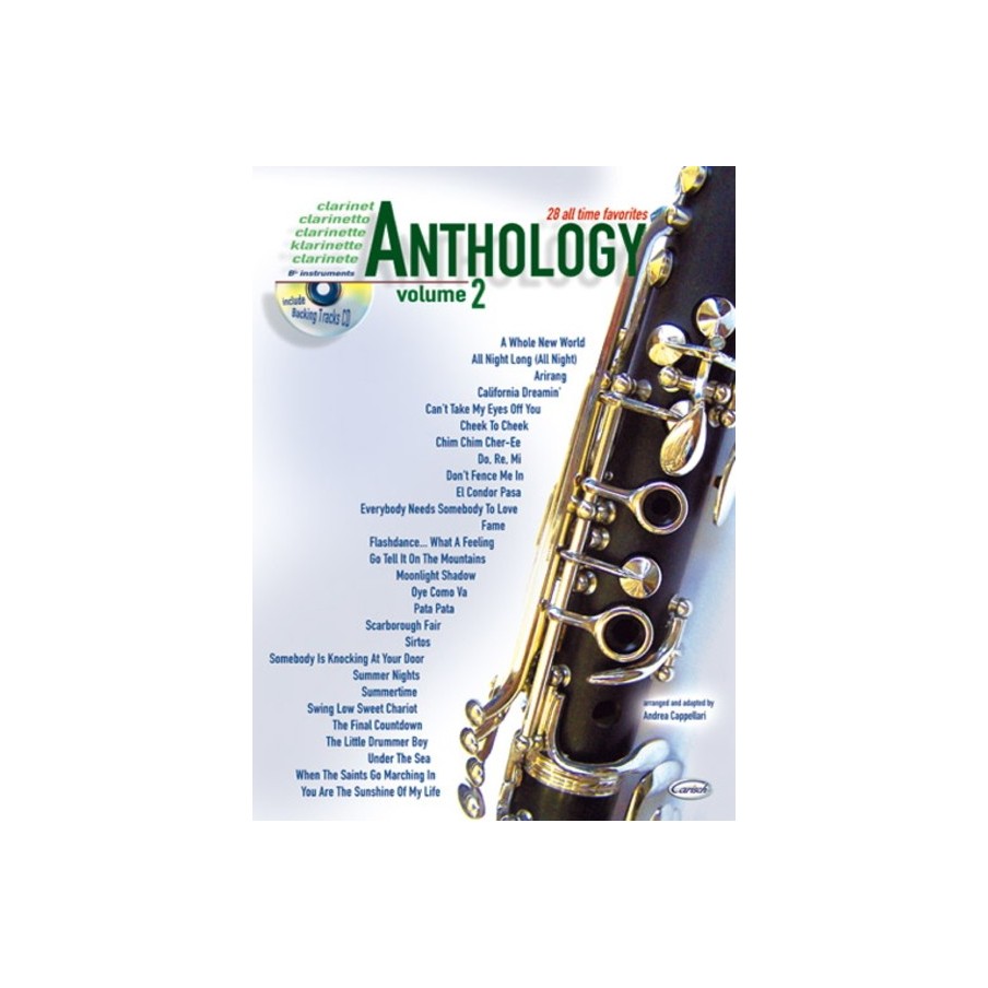 9788850711406CARML2675 Anthology Clarinet Vol. 2