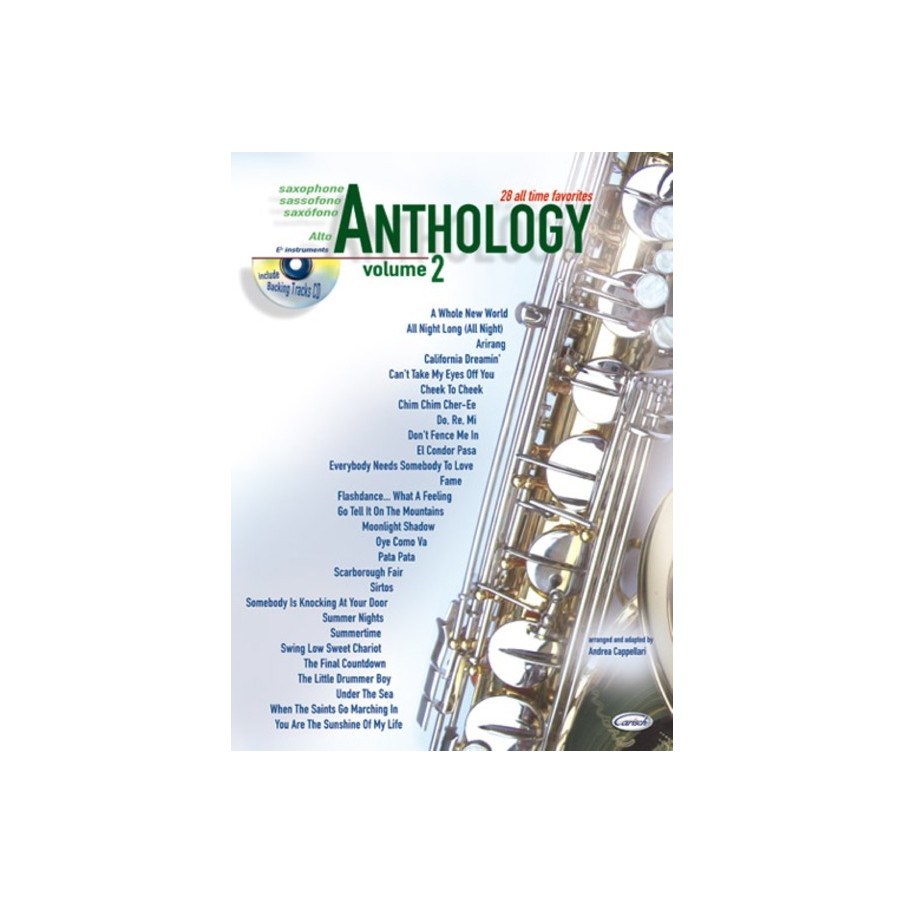 9788850711413CARML2676 Anthology Alto Saxophone Vol. 2