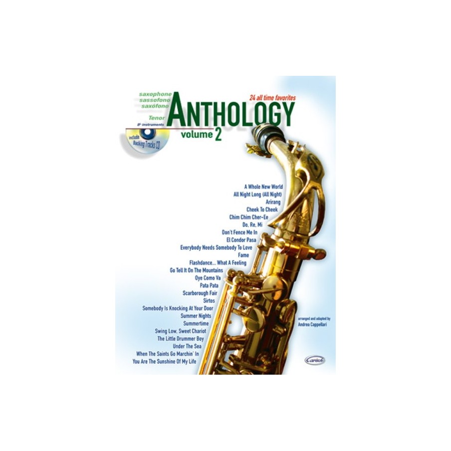 9788850714506CARML2869 Anthology Tenor Saxophone Vol. 2