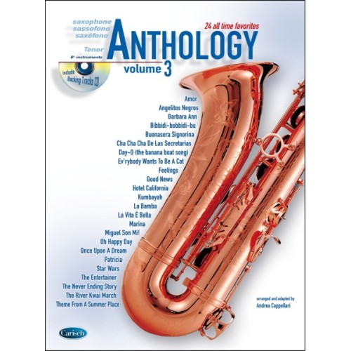 9788850715541CARML2954 Anthology Tenor Saxophone Vol. 3