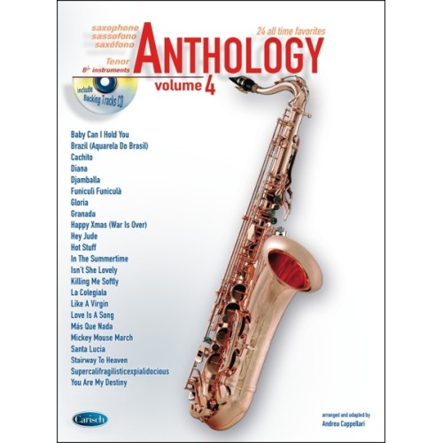 9788850717255CARML3088 Anthology Tenor Saxophone Vol. 4