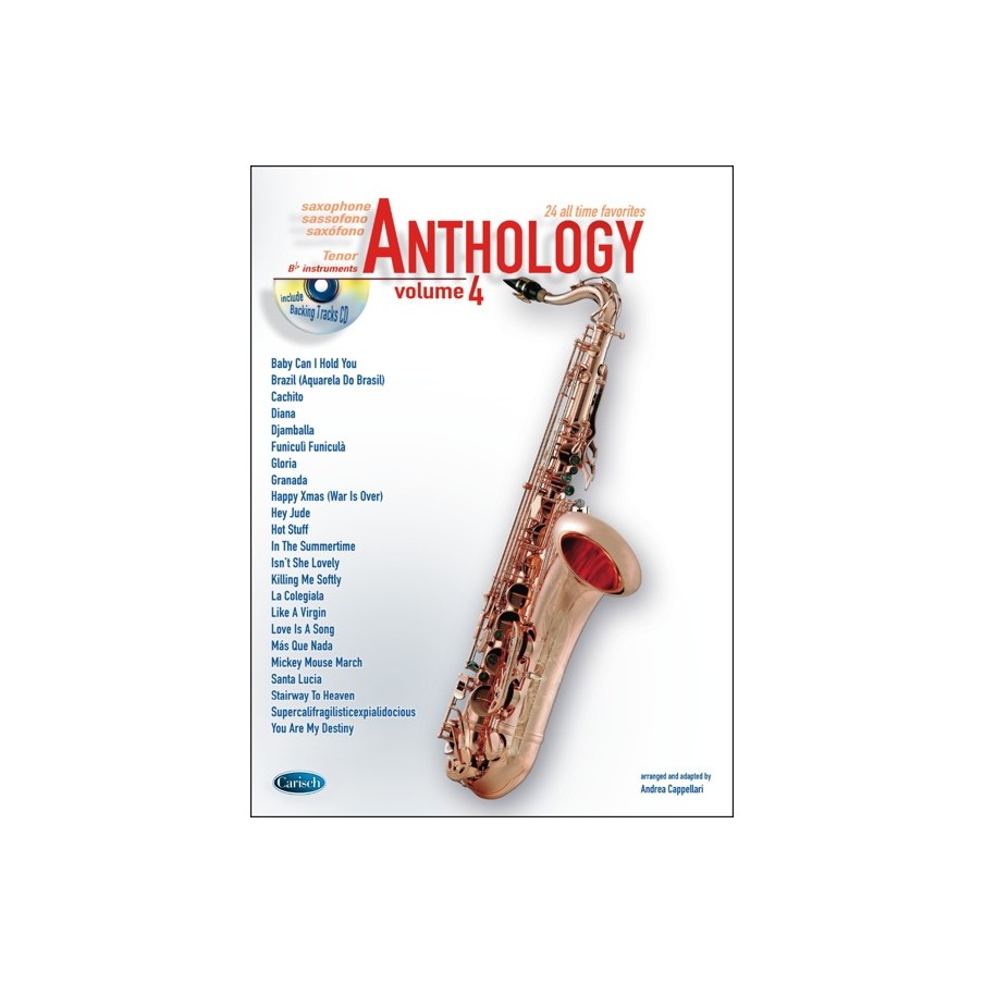 9788850717255CARML3088 Anthology Tenor Saxophone Vol. 4