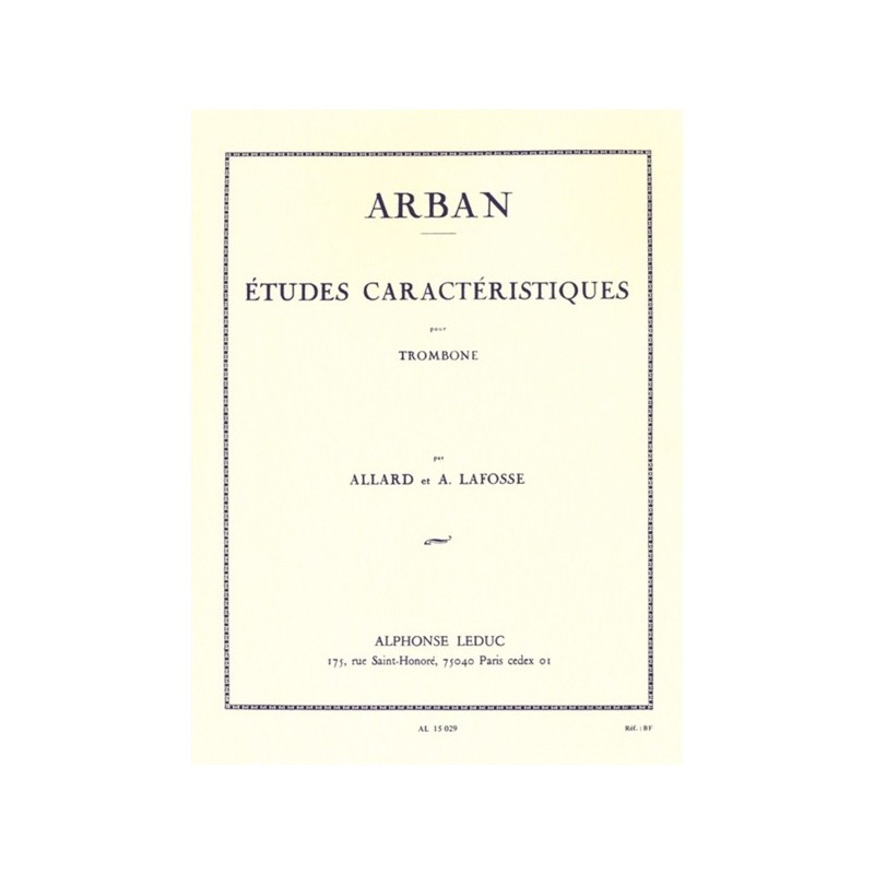 9790046150296AL15029 Études caractéristiques