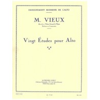 9790046171611AL17161 20 études pour alto - 20 Studies for Viola