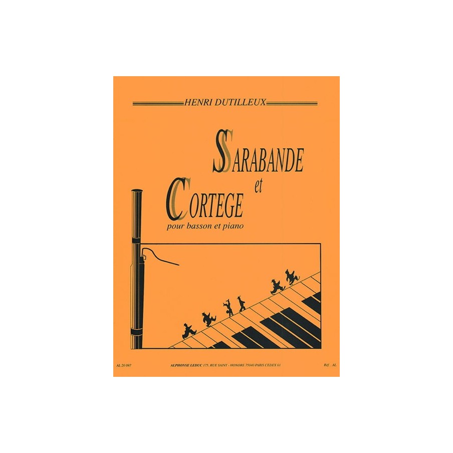 9790046200977AL20097 Sarabande et Cortege for Bassoon and Piano