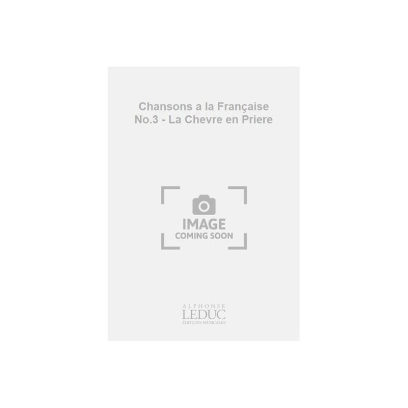 AL25310 Chansons a la Française No.3 - La Chevre en Priere