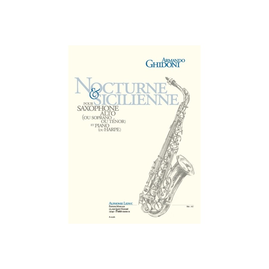 9790046295621AL29562 Nocturne et Sicilienne (Alto Saxophone, Piano)