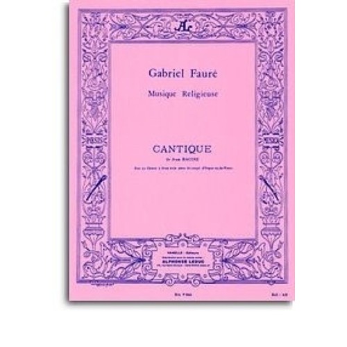 9790230790666ALHA09066 Cantique De Jean Racine - pour choeur de femmes