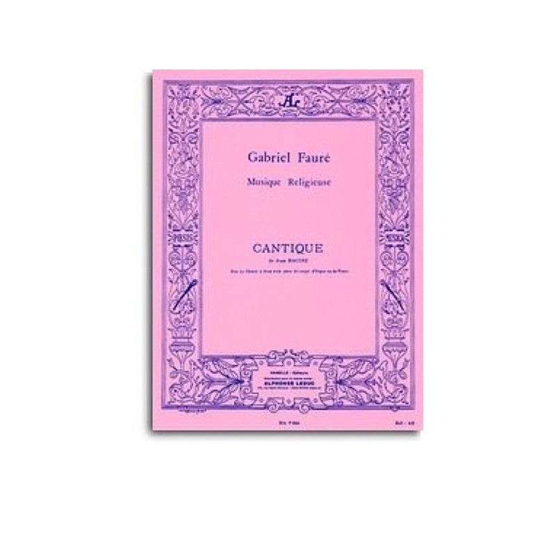 9790230790666ALHA09066 Cantique De Jean Racine - pour choeur de femmes