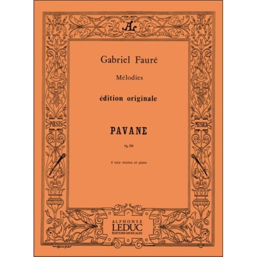9790230791397ALHA09139 Pavane Op. 50 pour 4 voix mixtes et piano