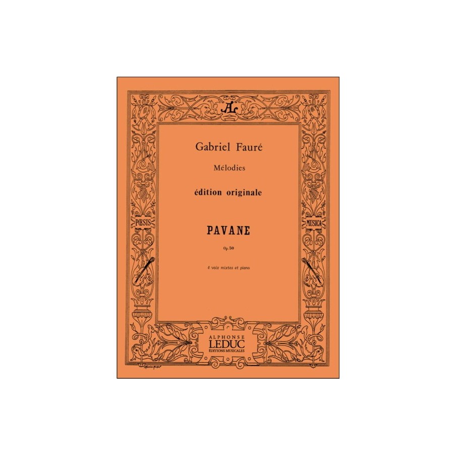9790230791397ALHA09139 Pavane Op. 50 pour 4 voix mixtes et piano