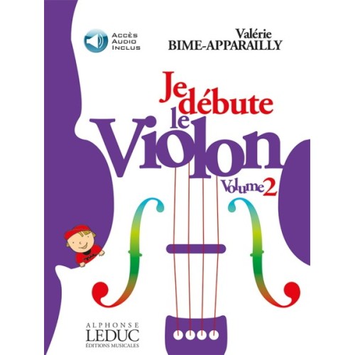 9790230797566ALHA09756 Je Débute le Violon - vol. 2