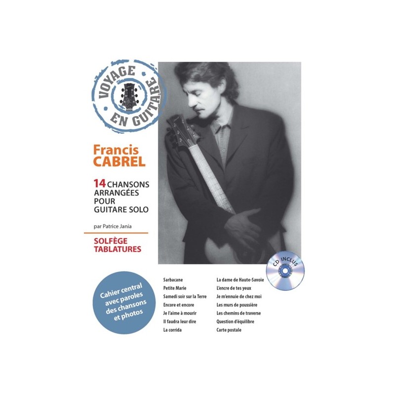 3554270001252HITPCSONG25 Voyage en Guitare - Francis Cabrel