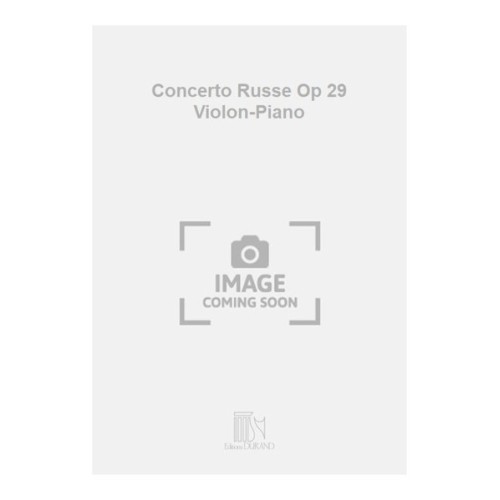 9790044005826DC_01067900 Concerto Russe Op 29 Violon-Piano