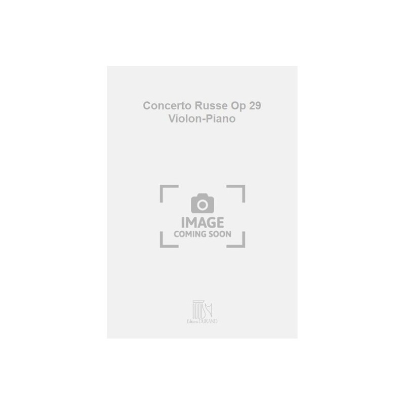 9790044005826DC_01067900 Concerto Russe Op 29 Violon-Piano