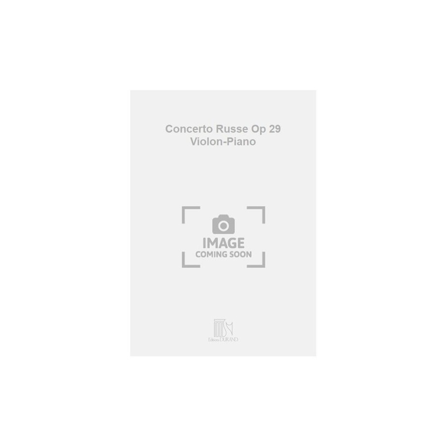 9790044005826DC_01067900 Concerto Russe Op 29 Violon-Piano