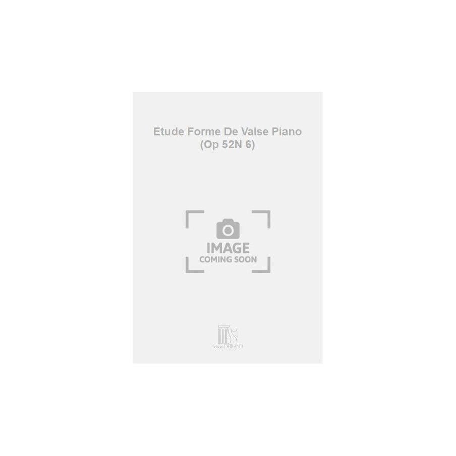 9790044017102DF_00233906 Etude Forme De Valse Piano (Op 52N 6)