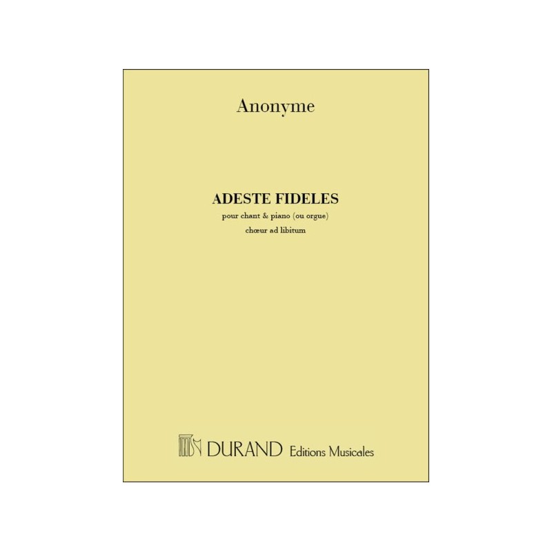 9790044020409DF_00305803 Adeste Fideles Mezzo-Orgue (Auteur Inconnu