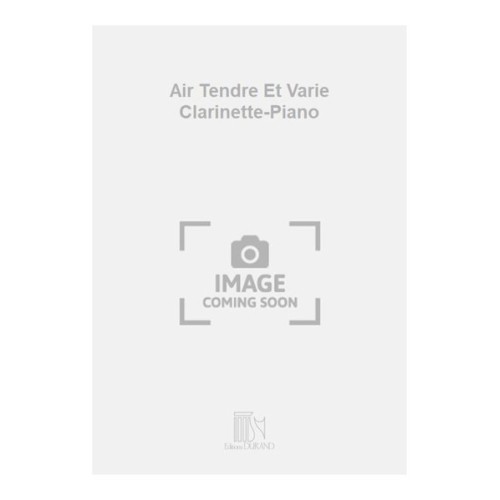 9790044066070DF_01391600 Air Tendre Et Varie Clarinette-Piano