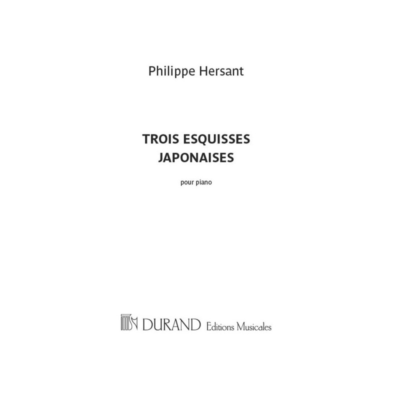 9790044081813DF_01591200 Trois Esquisses Japonaises