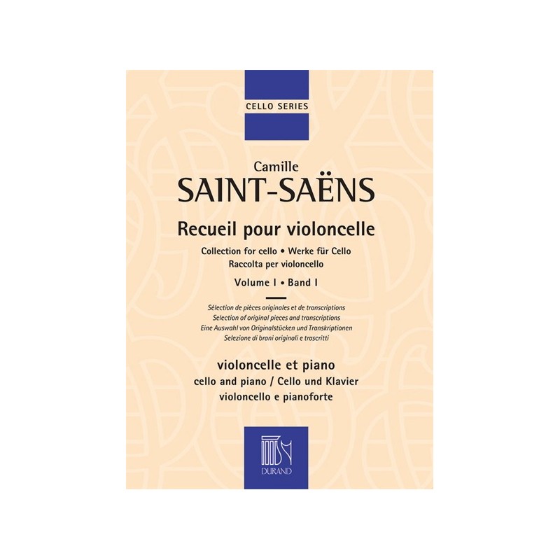 9790044082360DF_01610700 Recueil pour Violoncelle - Volume 1