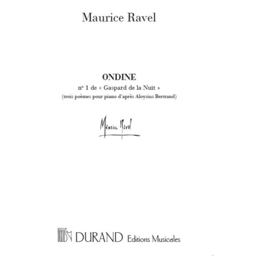 9790044074846DR_00720701 Ondine Extrait De Gaspard De La Nuit 3 Poemes Pour