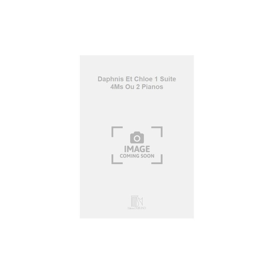 9790044075188DR_00806100 Daphnis Et Chloe 1 Suite 4Ms Ou 2 Pianos