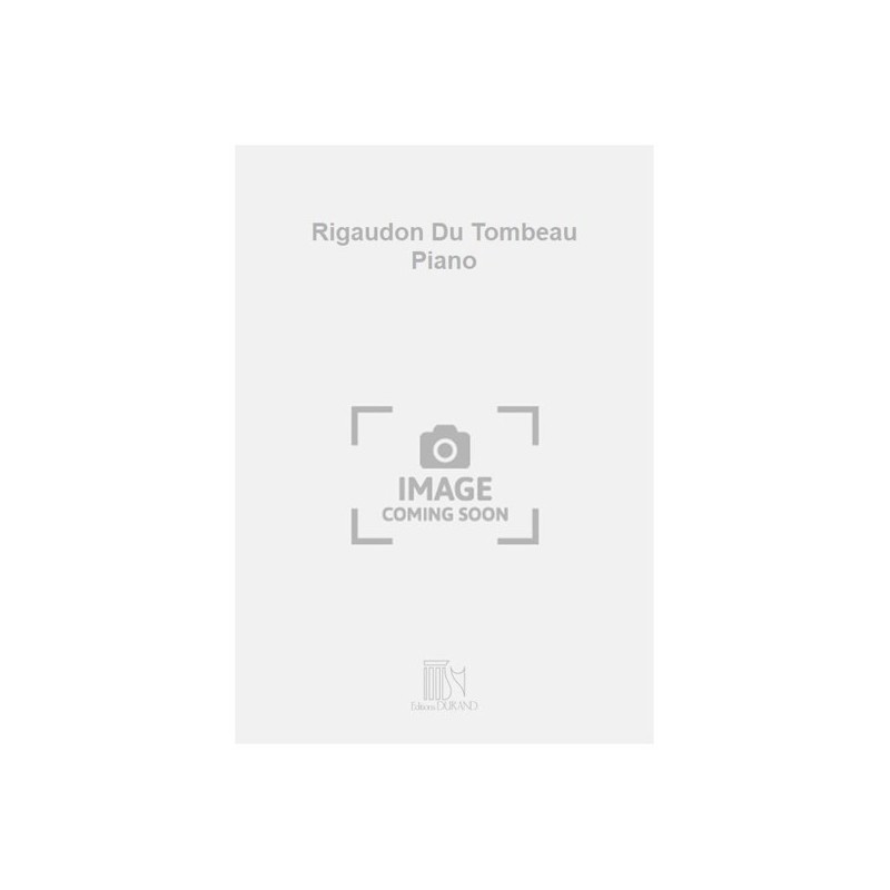 9790044075638DR_00956904 Rigaudon Du Tombeau Piano